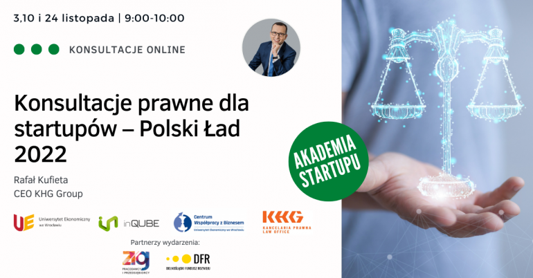 Zdjęcie, webinar - Konsultacje prawne dla startupów – Polski Ład 2022