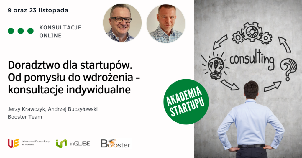 Zdjęcie, webinar - Doradztwo dla start-upów. Od pomysłu do wdrożenia.